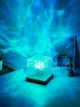 Ночник проектор с эффектом сияния и пультом управления от USB 16 цветов настольная RGB лампа с водяной волной - изображение 5