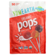 Органические леденцы YumEarth "Organic Pops" ассорти из 8 натуральных вкусов для детей и взрослых (50 леденцов, 310 г / 10,9 унции) - изображение 1