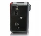 Радіоприймач з Bluetooth, SOLAR USB+SD, ліхтариком FM/AM, USB, 220V, АА Golon Червоний - зображення 4
