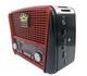 Радіоприймач з Bluetooth, SOLAR USB+SD, ліхтариком FM/AM, USB, 220V, АА Golon Червоний - зображення 5