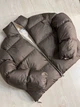 Куртка женская Fashion 3095 короткая пуффер воротник стойка коричневая - изображение 2
