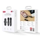 Микрофон Петличный Беспроводной XO MKF010 Twin Type-C+IP Черный - изображение 2