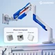Настільне кріплення для монітора GamePro MAG701WBL з газліфтом 24-57" 2~30kg White & Blue - зображення 15