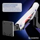 Настольное крепление для монитора GamePro MAG703BW с газлифтом 24-57" 2~30kg Black & White - изображение 6