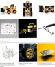 Конструктор металевий екскаватор 119 предметів для збирання моделі DIY 1001A вік від 8 років - зображення 7