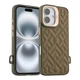 Чохол Kajsa Briquette Collection Rhombus with MagSafe для iPhone 16 Light Grey - изображение 3