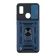 Чехол накладка Guard Shield Armor с кольцом для ZTE Blade A51 Dark Blue - изображение 1