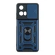 Чехол накладка Guard Shield Armor с кольцом для Motorola E14 Dark Blue - изображение 1