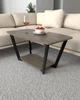 Журнальний столик в стилі лофт EcoLoft Флоу DSP-1395-4 Монтеверде - зображення 1