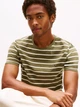 Футболка хлопковая длинная мужская Tommy Hilfiger 78JA565-M1U(Green Heather Stripe) XL Хаки (198296278231) - изображение 4