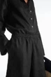 Шорти жіночі COS elasticated linen shorts 1208908001 34 Чорний - изображение 3