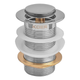 Донный клапан для раковины Koer PW-10-01 1 1/4'' без перелива автоматический СLICK-СLACK (Цвет хром - изображение 1