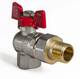 Кран з американкою 1/2" (Koer KR.228) кутовий (KR0016) - изображение 1