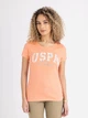 Футболка бавовняна жіноча U.S. Polo Assn 216634-2J00A (DESERT CORAL) XL Коралова (786662293300) - зображення 1