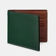 Чоловічий шкіряний гаманець Yoshi Y2378 (Green/Brown) - зображення 1