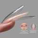 Подвійні форми для нарощування Global Fashion SANDWICH Dual Nail Form, Мигдаль, 15 розмірів, 240 шт. - зображення 3