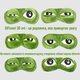 Маска для сна Frog Ice Eye Mask плюшевая, зеленая MA689 - изображение 2