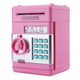 Копилка сейф, детский банкомат с кодовым замком NUMBER BANK розовый MA229pink - изображение 1