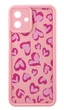 Чехол Shock Print Case для Samsung Galaxy A07 / A075 бампер силиконовый цвет светло-розовый с рисунком Сердца - изображение 1