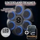 Музыкальная панель для бокса с 6 мишенями боксерский тренажер с LED подсветкой и Bluetooth интеллектуальная настенная груша + перчатки (VТ001) - изображение 1