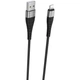 Кабель USB Borofone BX32, USB to Lightning, 1m, чорний - зображення 1