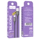 Кабель USB HOCO X101, USB - Lightning, 2.4А, 1m, чорний - зображення 4