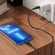 Кабель USB HOCO X90, Type-C - Lightning, PD20W, 1m, чорний - зображення 4