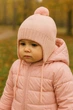 Шапка з мериносової вовни tutu 06105 46-50 Світло-рожева - зображення 1