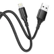 Кабель USB Borofone BX54, USB to Lightning, 2.4А, 1m, чорний - зображення 2