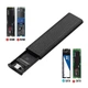 Внешний карман для SSD радиаторный, 10Gbps, NVME, USB 3.1 Type-C, Metal, Black - изображение 7