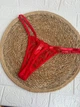 Женские трусики ажурные стринги L красный (8307-2) - изображение 2