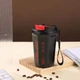 Термокухоль для чаю кави з датчиком температури Coffee Cup чорна 390 мл (LB-205330) - зображення 4