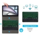 Чохол із Bluetooth - клавіатурою Magnet Flip Cover для Samsung Galaxy Tab S10 lite з RGB підсвіткою, тачпадом та мишкою black - зображення 8