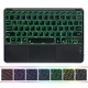 Чохол із Bluetooth - клавіатурою Magnet Flip Cover для Samsung Galaxy Tab S10 lite з RGB підсвіткою, тачпадом та мишкою black - зображення 9