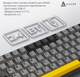 Клавіатура ajazz ak820 max plus day dream switch,чорного кольору - зображення 4