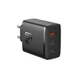 Зарядний блок живлення 2хType-C+USB Baseus Cube Pro Fast 65 W 5 V 3 A чорний - зображення 1