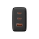 Зарядний блок живлення 2хType-C+USB Baseus Cube Pro Fast 65 W 5 V 3 A чорний - зображення 2