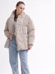 Жіноча куртка з поясом X-Woyz LS-8881-10 M бежевий - зображення 2