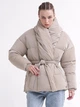 Жіноча куртка з поясом X-Woyz LS-8881-10 M бежевий - зображення 4