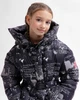Пуховик з поясом для дівчаток X-Woyz DT-8359-81 134 см чорний - изображение 7