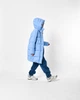 Зимовий пуховик для дівчинки з екопухом X-Woyz DT-8369-11 146 см блакитний - изображение 4