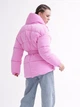 Жіночий пуховик з поясом X-Woyz LS-8881-15 L рожевий - изображение 6