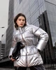 Жіночий пуховик X-Woyz LS-8947-4 M сріблястий - зображення 1
