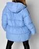 Жіночий пуховик з кулісою X-Woyz LS-8947-11 L блакитний - зображення 2