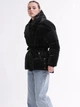 Жіноча куртка з поясом X-Woyz LS-8881-8 S чорний - изображение 5