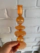 Стеклянный подсвечник REMY-DECOR Роз оранжевий 28см - изображение 2