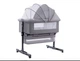 Детская кровать приставная 0219/МК 3в1 с пеленальным столиком Light Grey, и удобная кровать 0219/МК 57164/59 - изображение 1