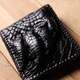 Портмоне CROCODILE LEATHER bg180fash04 из натуральной кожи крокодила Черное - изображение 14