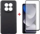Комплект чехол для смартфона + стекло Dengos Carbon для Xiaomi Redmi Note 15 Black (DG-KM-185) - изображение 1