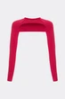 Женский кроп-лонгслив для многослойных образов Giulia FLEX SLEEVE S/M Bordo-winterberry, бесшовное болеро, из микрофибры - изображение 2